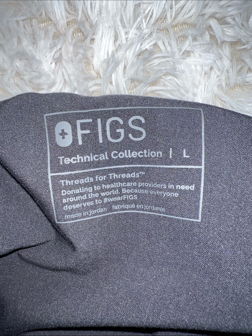 Figs Gray Joggers with Red Drawstring - Picture 6 of 7